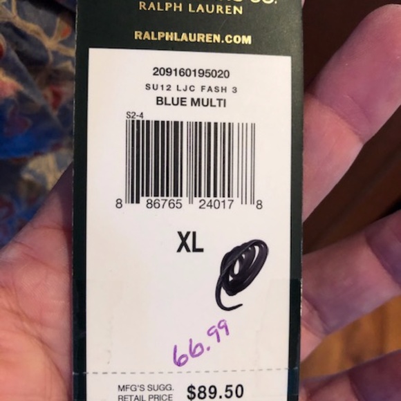 Ralph Lauren green label floral wrap blouse XL - Picture 3 of 6